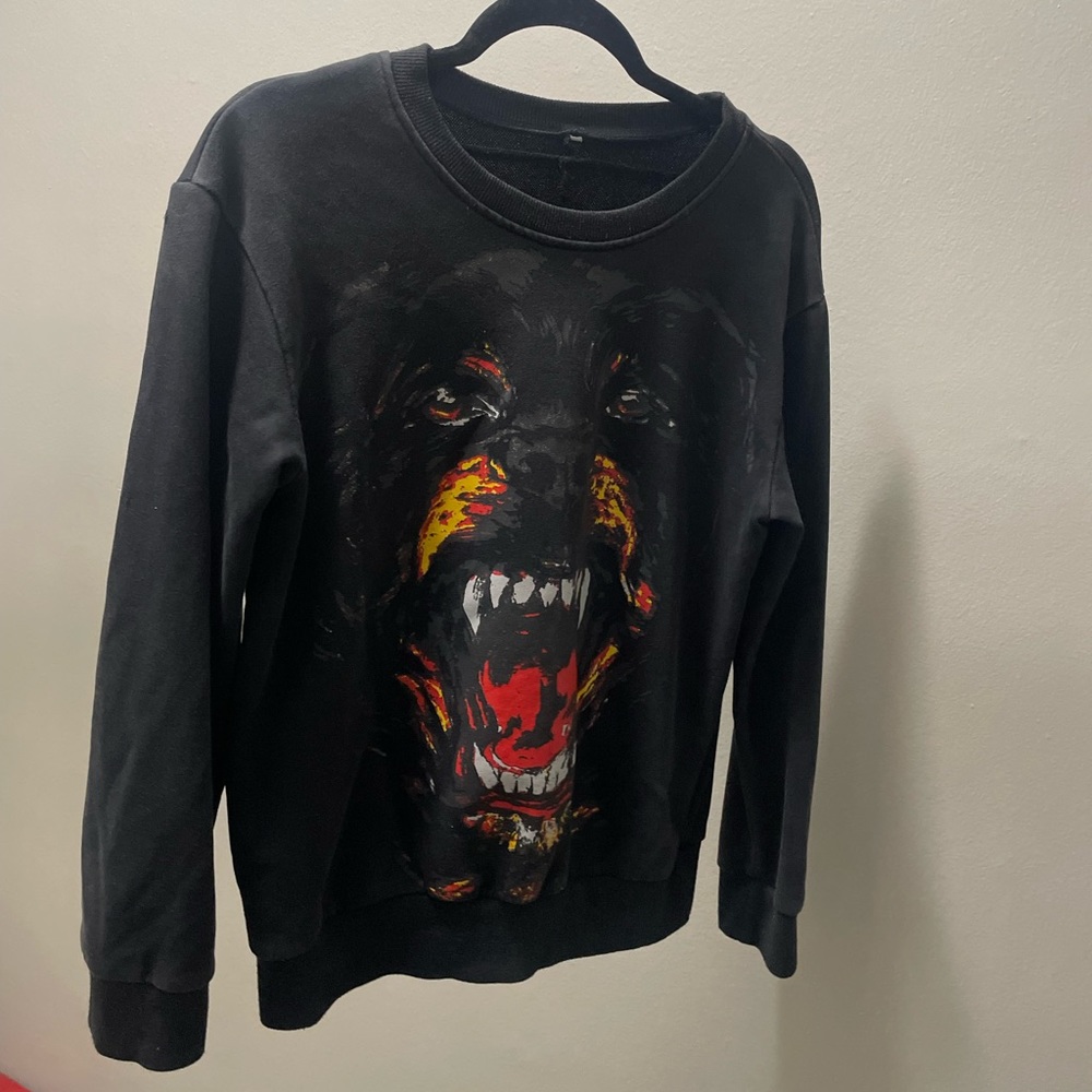 GIVENCHY inspired dog crew neck